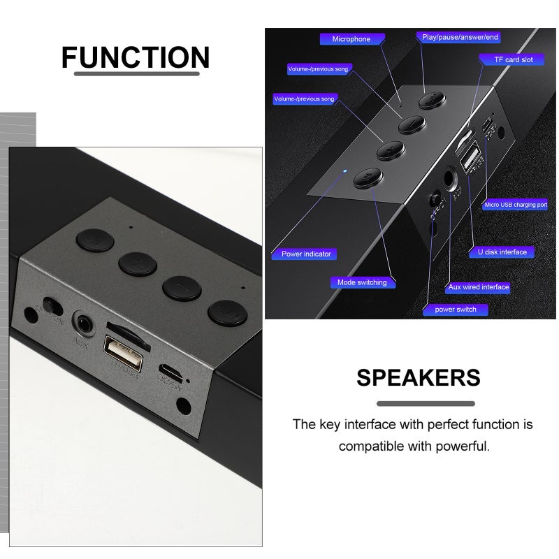 1Pc Speaker Mini Portable Computer Speaker Subwoofer Speaker - Image 3