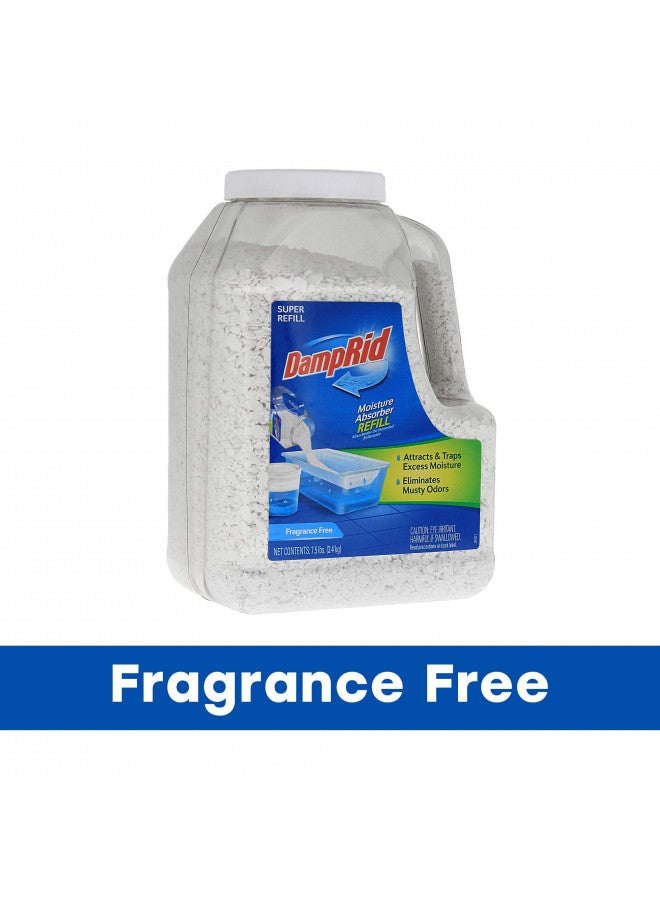 DampRid - Fragrance Free Mega Moisture Absorber Refill Container (7.5 lb.); Traps Moisture in Basements & Large Areas for Fresher, Cleaner Air - Image 2