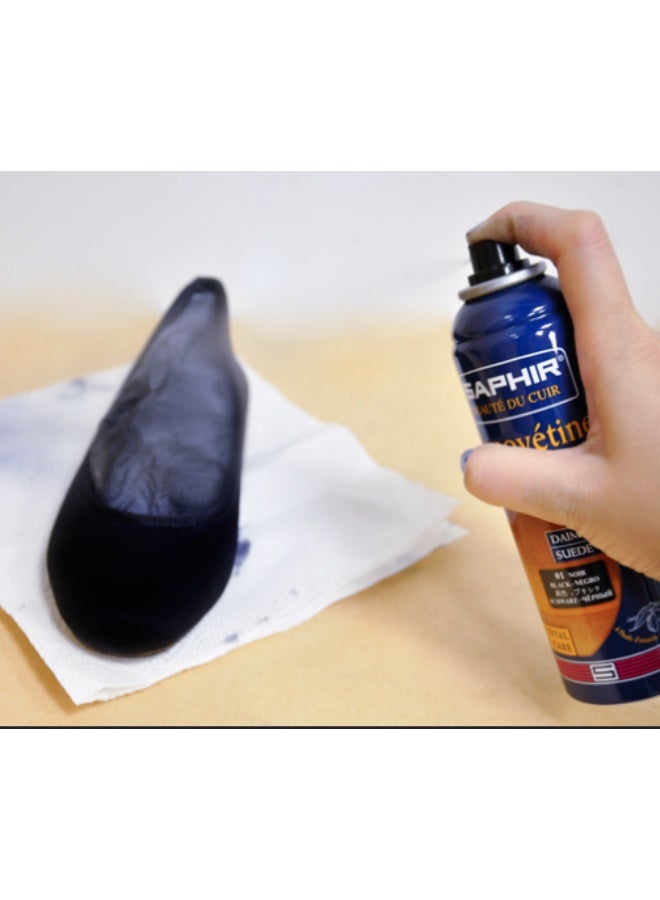 سافير بيوتي دي كيور Saphir Renovetine spray designed to clean, recolor, and waterproof suede, nubuck, and other textile fabrics - Image 2