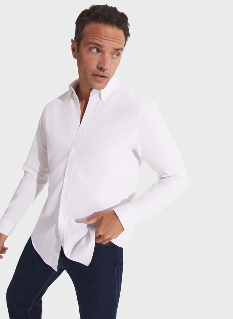 JUNE Striped Button Down Regular Fit Shirt Shirt