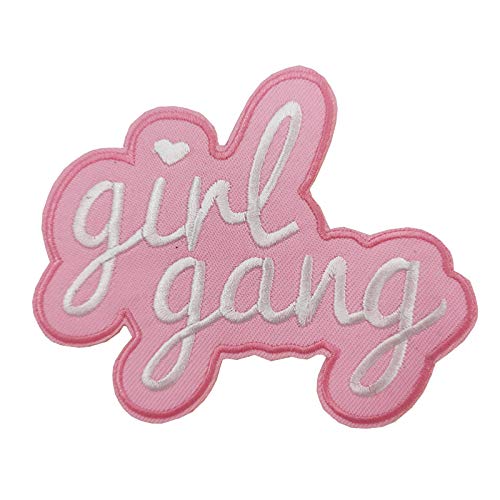 Pro Choice Stickers Girl Gang Girl Power Embroidered Iron On Patch Pink Applique Feminism Feminist Movement