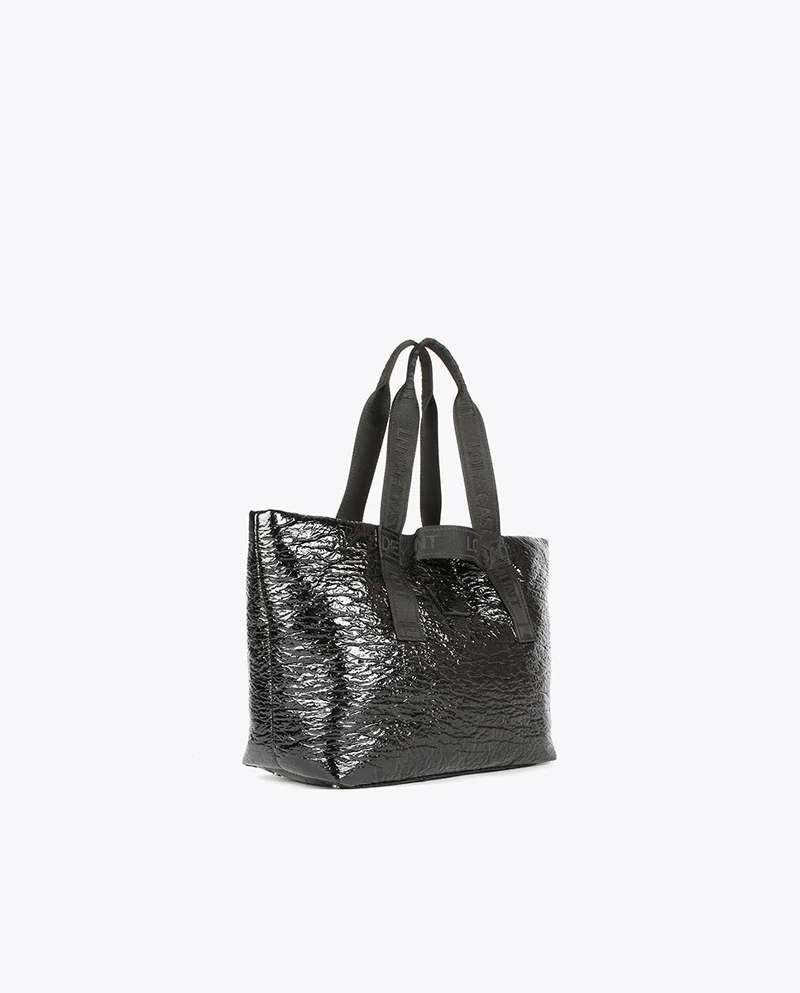 Lola Casademunt Faux patent leather tote bag