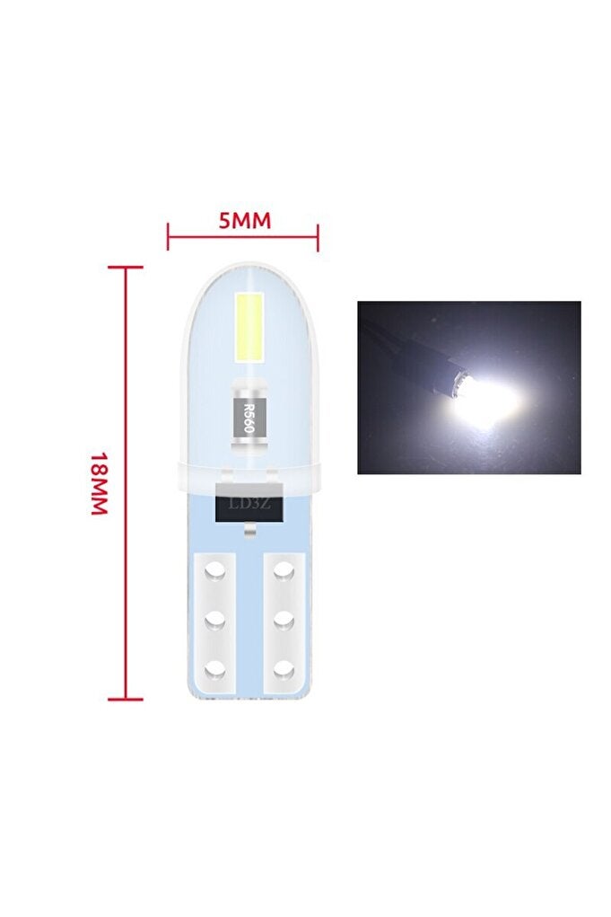 rayihni T5 WHITE 10PCS 10X T5 LED 3014 2SMD No Polarity Auto Car Dashboard Lights Car Reading Instrument Pan - Image 3