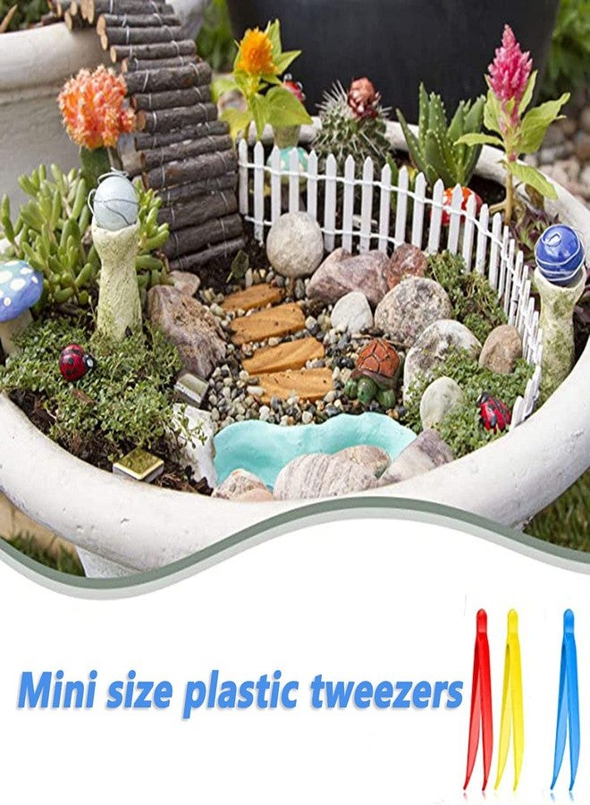 RORANIC 12 Count Plastic Tweezers for Kids,Science Nature Observation Tools for Students Spring Outing (Yellow Blue and Red) - Image 3