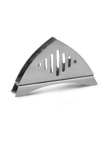 C DEVICE Stainless Steel Napkin Holder for Kitchen Dining Table Restaurant Caf Hotels Napkin Stand Tissue Paper Holder for Table 1 Piece Matt Finish Slotted Lines  - Image 1