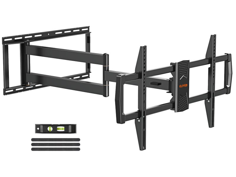 ELIVED Long Extension TV Mount for Most 42-90 Inch tvs, Full Motion Wall Bracket with 40.4 inch Long Arm Articulating TV Wall Mount, Max VESA 800x400mm, Holds up to 150lbs, fits Wood Studs 12"-24". - Image 1