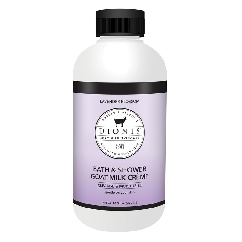 Dionis Goat Milk Skincare Lavender Blossom Bath Soap Liquid Shower Crme Skin Moisturizer Hydrating Body Wash Made in The USA Cruelty Free Shower Gel For Sensitive Skin 145 oz Bottle - Image 1