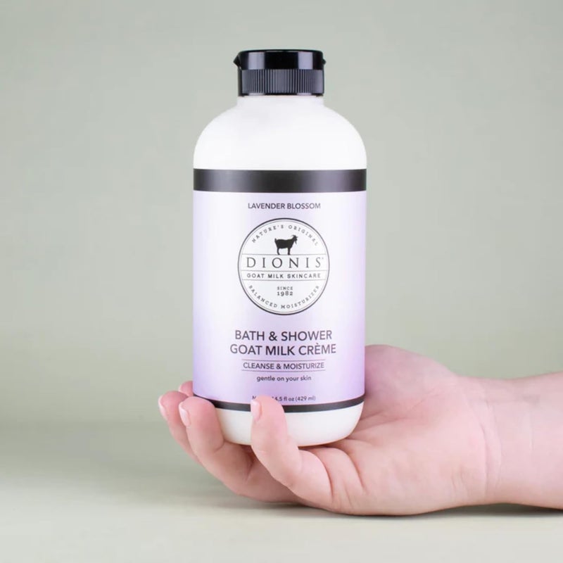 Dionis Goat Milk Skincare Lavender Blossom Bath Soap Liquid Shower Crme Skin Moisturizer Hydrating Body Wash Made in The USA Cruelty Free Shower Gel For Sensitive Skin 145 oz Bottle - Image 4