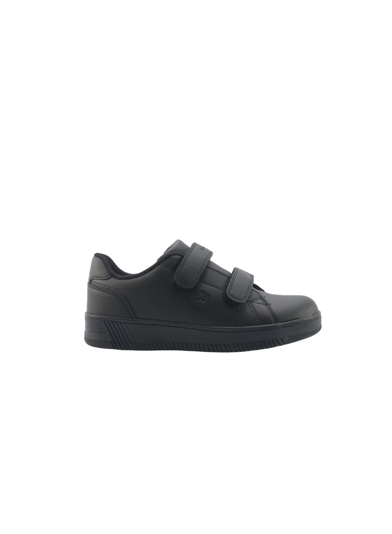 Lumberjack Lumberjack Unisex Kids School Shoes Black Double Hook & Loop Strap Lightweight School Sneakers for Boys & Girls