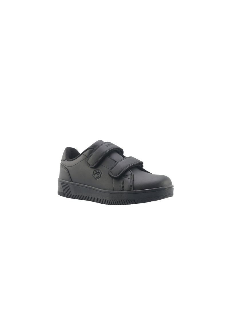 Lumberjack Unisex Kids School Shoes Black Double Hook & Loop Strap Lightweight School Sneakers for Boys & Girls - Image 1