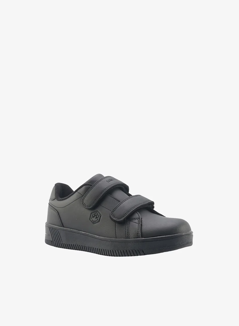 Lumberjack Lumberjack Unisex Kids School Shoes Black Double Hook & Loop Strap Lightweight School Sneakers for Boys & Girls