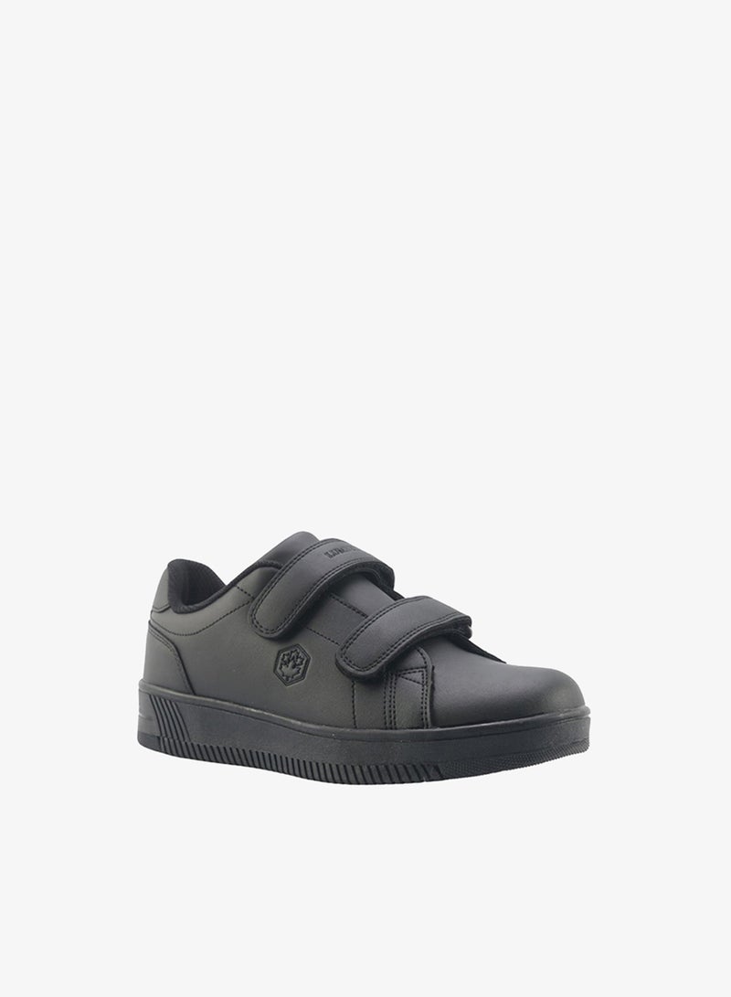 Lumberjack Unisex Kids School Shoes Black Double Hook & Loop Strap Lightweight School Sneakers for Boys & Girls - Image 1