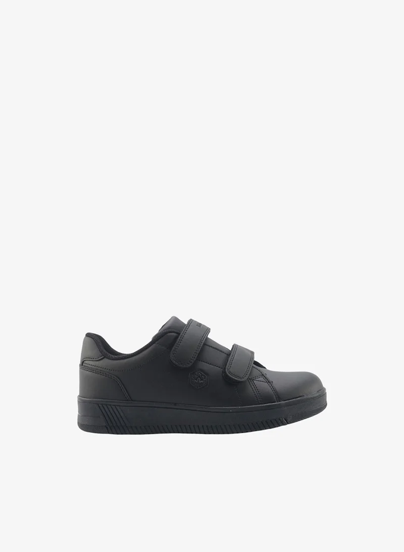 Lumberjack Lumberjack Unisex Kids School Shoes Black Double Hook & Loop Strap Lightweight School Sneakers for Boys & Girls