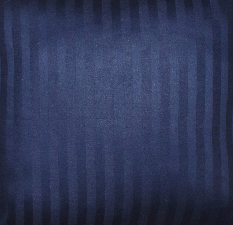 RRC Premium Hotel Quality 250 TC Striped Cotton Cushion Covers Set of 5-16" x 16" Inch (Navy) - Image 3