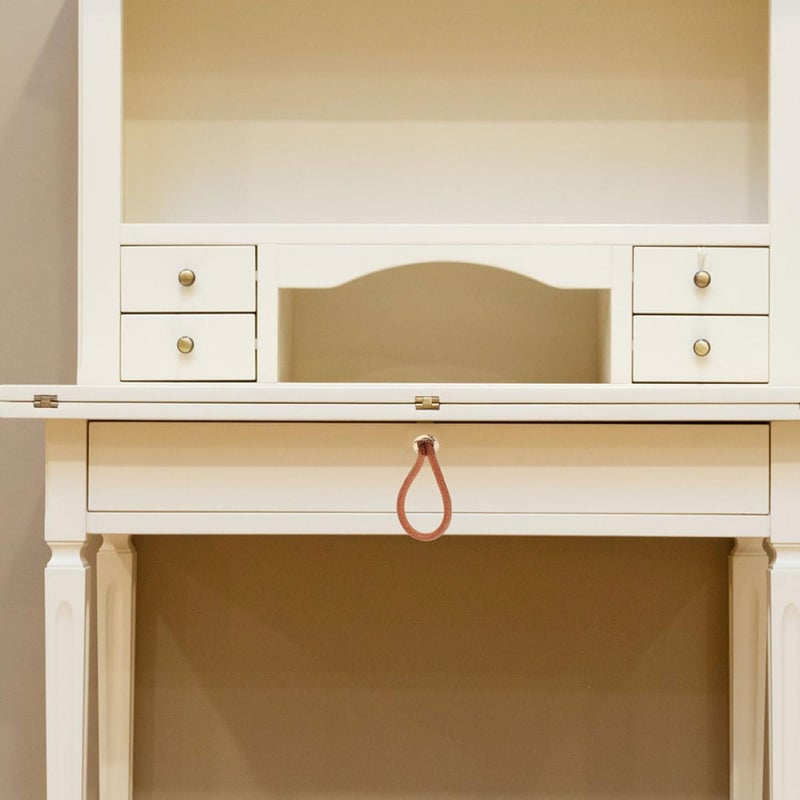 Modern Gold Rope Drawer Pulls 2 Pcs Leather Cabinet Handles for Wardrobe Dresser - Image 5