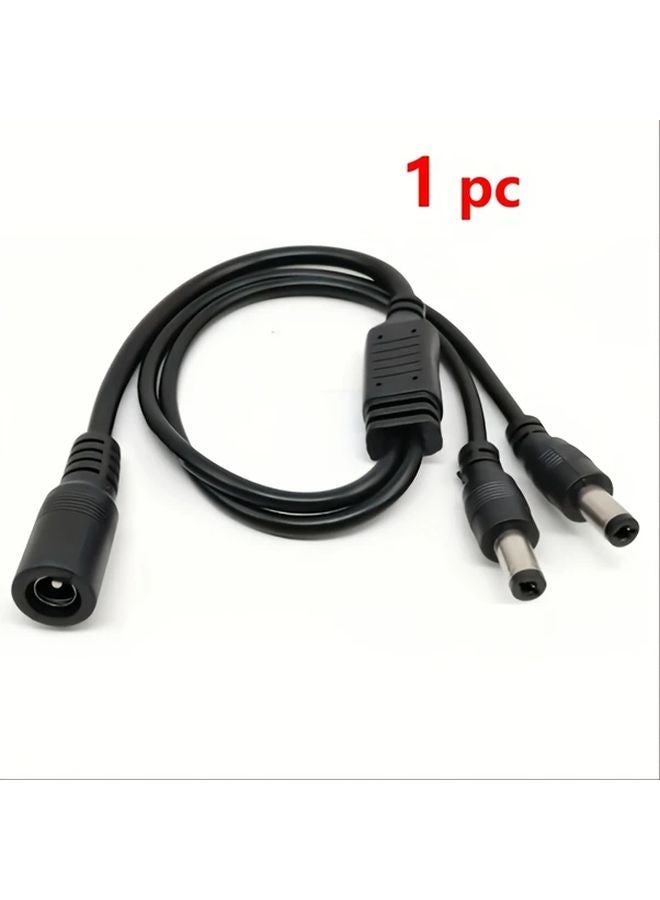 1pc DC Power Splitter Cable 5 5x2 1mm Barrel Plug 12V for CCTV Camera LED Light - Image 1