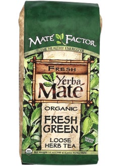 The Mate Factor Organic Yerba Mate, Loose Herb Tea, Fresh Green, 12 oz  - Image 1