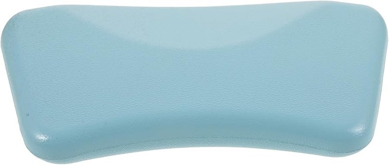 Soft Pu Bathtub Pillow with Neck Support Sky Blue Headrest Cushion for Relaxing Spa Bathing - Image 1