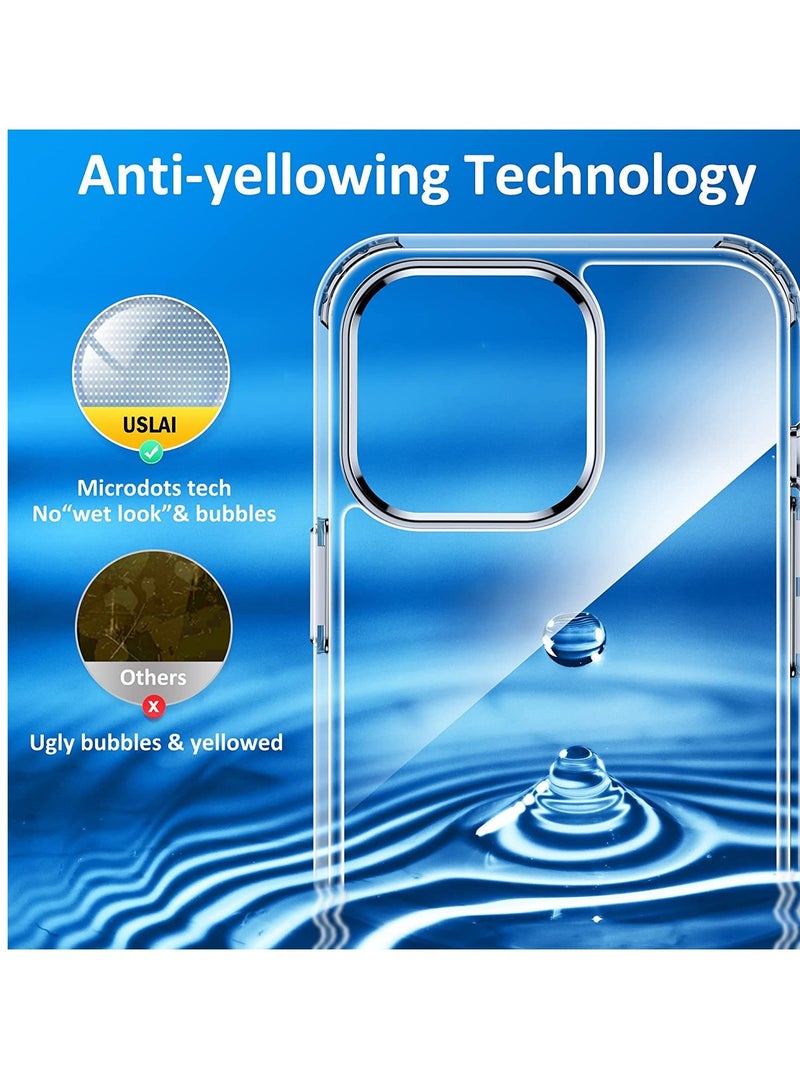 ELTRAZONE Crystal Clear Designed for iPhone 14 Pro Max Case, Upgraded [Anti-Yellowing] [Drop Protection] Shockproof Protective Phone Case, Slim Thin Cover Case for iPhone 14 Pro Max 6.7“ 2022, Clear - Image 2