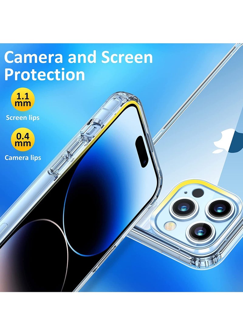 ELTRAZONE Crystal Clear Designed for iPhone 14 Pro Max Case, Upgraded [Anti-Yellowing] [Drop Protection] Shockproof Protective Phone Case, Slim Thin Cover Case for iPhone 14 Pro Max 6.7“ 2022, Clear - Image 4