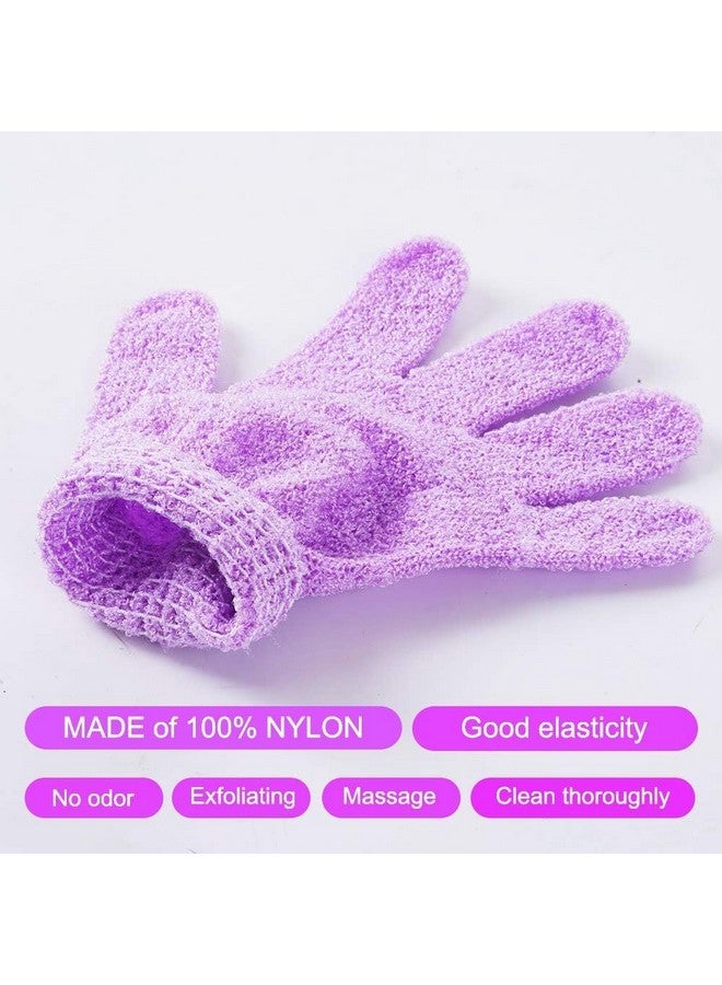 Ruby Face Rubyface Double Sided Exfoliating Gloves Body Scrubber,2 Pairs Scrubbing Glove Bath Mitts Scrubs for Shower, Body Spa Massage Dead Skin Cell Remover, for Men,Women and Children - Image 5
