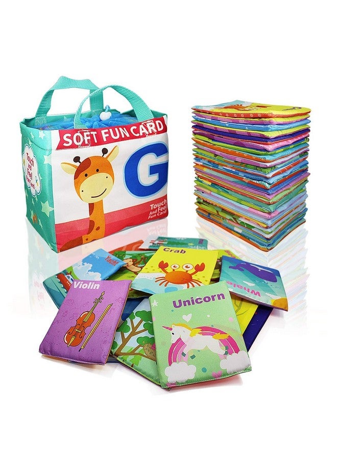 Webby Webby Soft Early Educational Alphabet Cards & Cloth Storage Bag for Kids,Multicolor  - Image 1