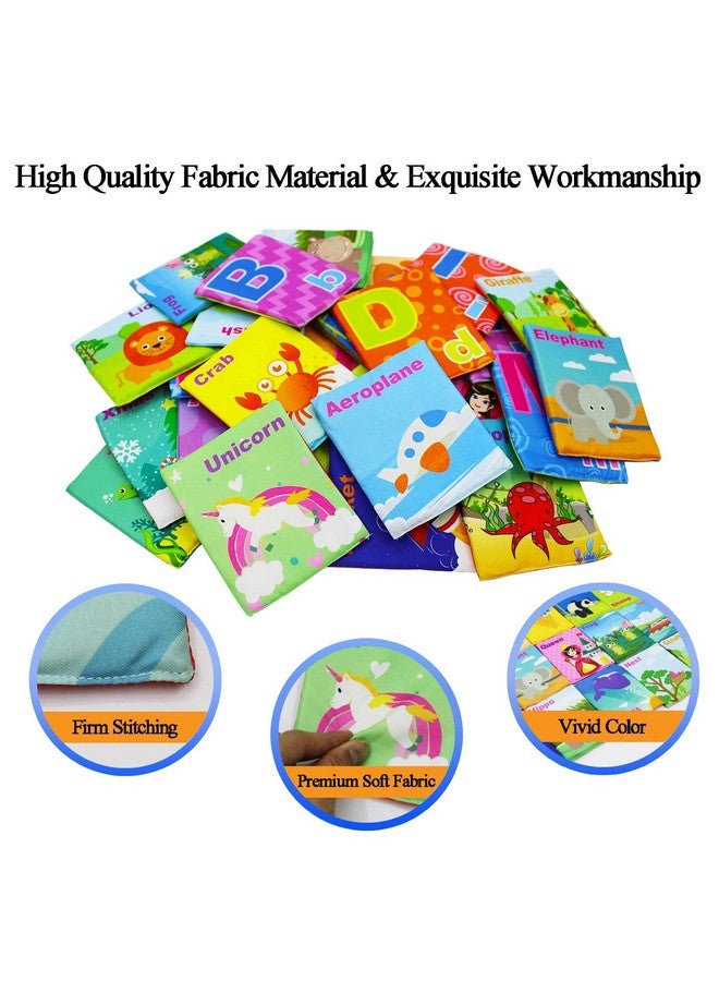 Webby Webby Soft Early Educational Alphabet Cards & Cloth Storage Bag for Kids,Multicolor  - Image 2
