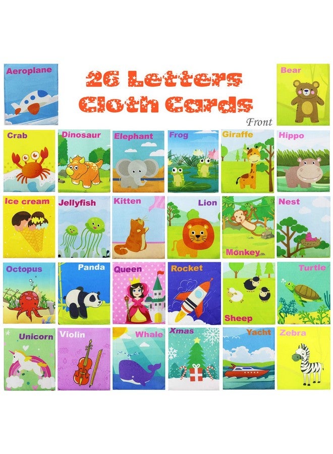 Webby Webby Soft Early Educational Alphabet Cards & Cloth Storage Bag for Kids,Multicolor  - Image 4
