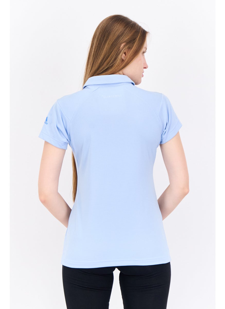 Women Sportswear Fit Short Sleeves Tennis Polo Shirt, Light Blue - pzsku/ZA19148C413AD6E064278Z/45/_/1738160983/0929271e-35af-4e5d-a926-d706d3901564