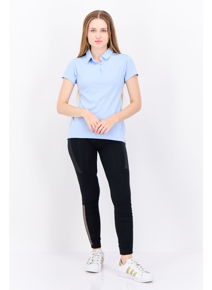 Women Sportswear Fit Short Sleeves Tennis Polo Shirt, Light Blue - pzsku/ZA19148C413AD6E064278Z/45/_/1738161069/ee0a010d-0c13-4bea-9e0e-59a9d5ce68f4