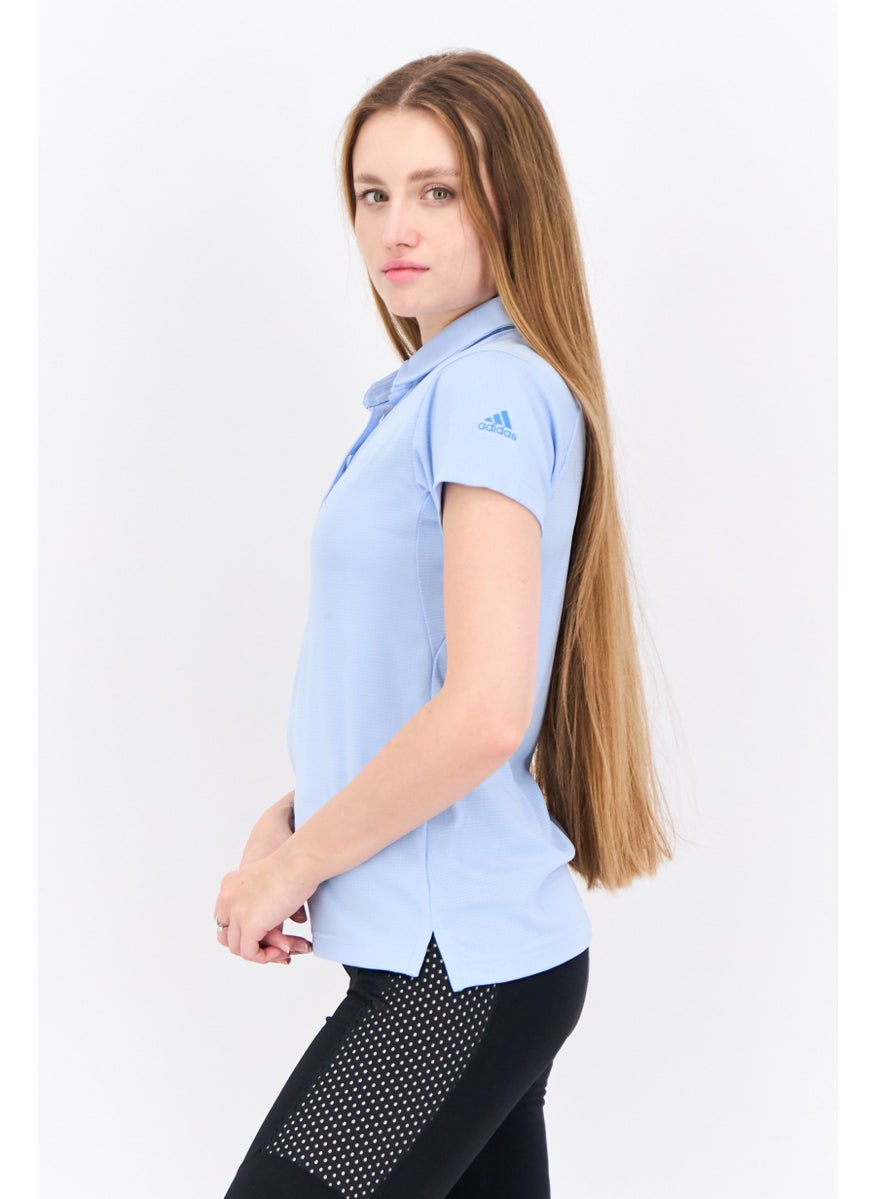 Women Sportswear Fit Short Sleeves Tennis Polo Shirt, Light Blue - pzsku/ZA19148C413AD6E064278Z/45/_/1738161072/8fa58d56-c375-41db-8197-b613032b9562