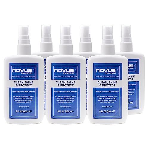 NOVUS 7020 | Plastic Clean & Shine #1 | 8 Ounce Bottle | Pack of 6 - Image 1