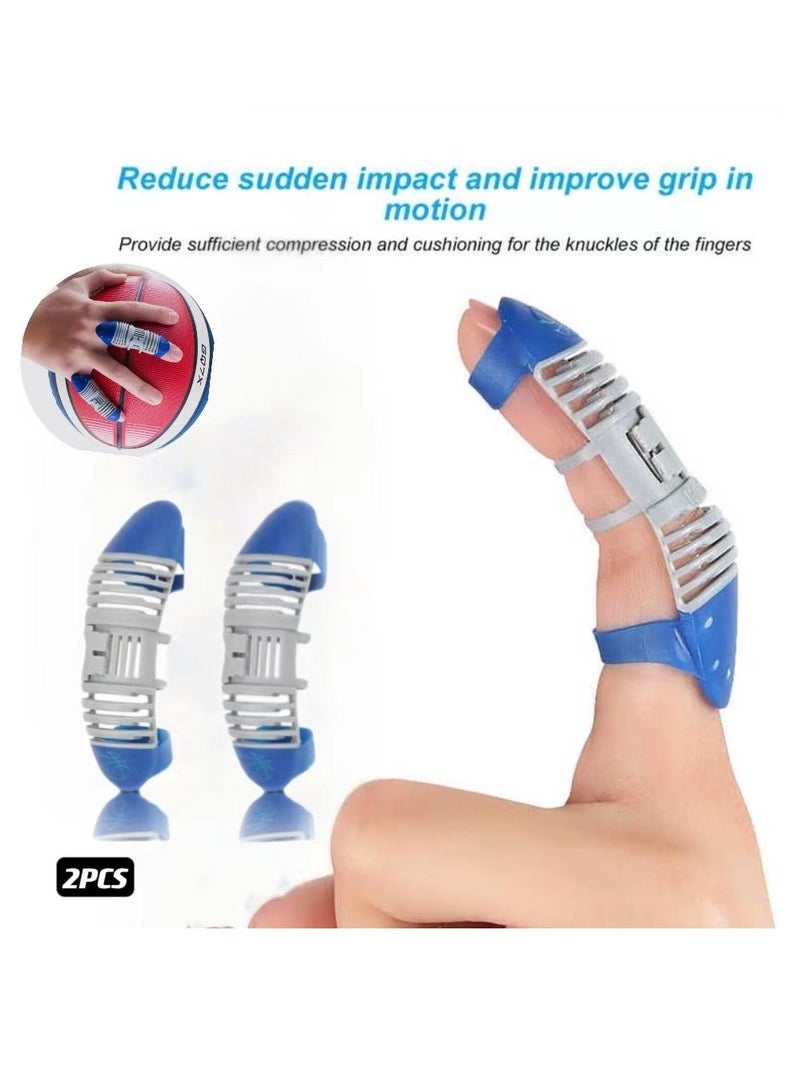 2Pcs Order M Size Up, Finger Splint Brace, Hollow Out Type Finger Brace Sleeve For Basketball Sports, Decrease Pressure Finger Support Tape - Image 1