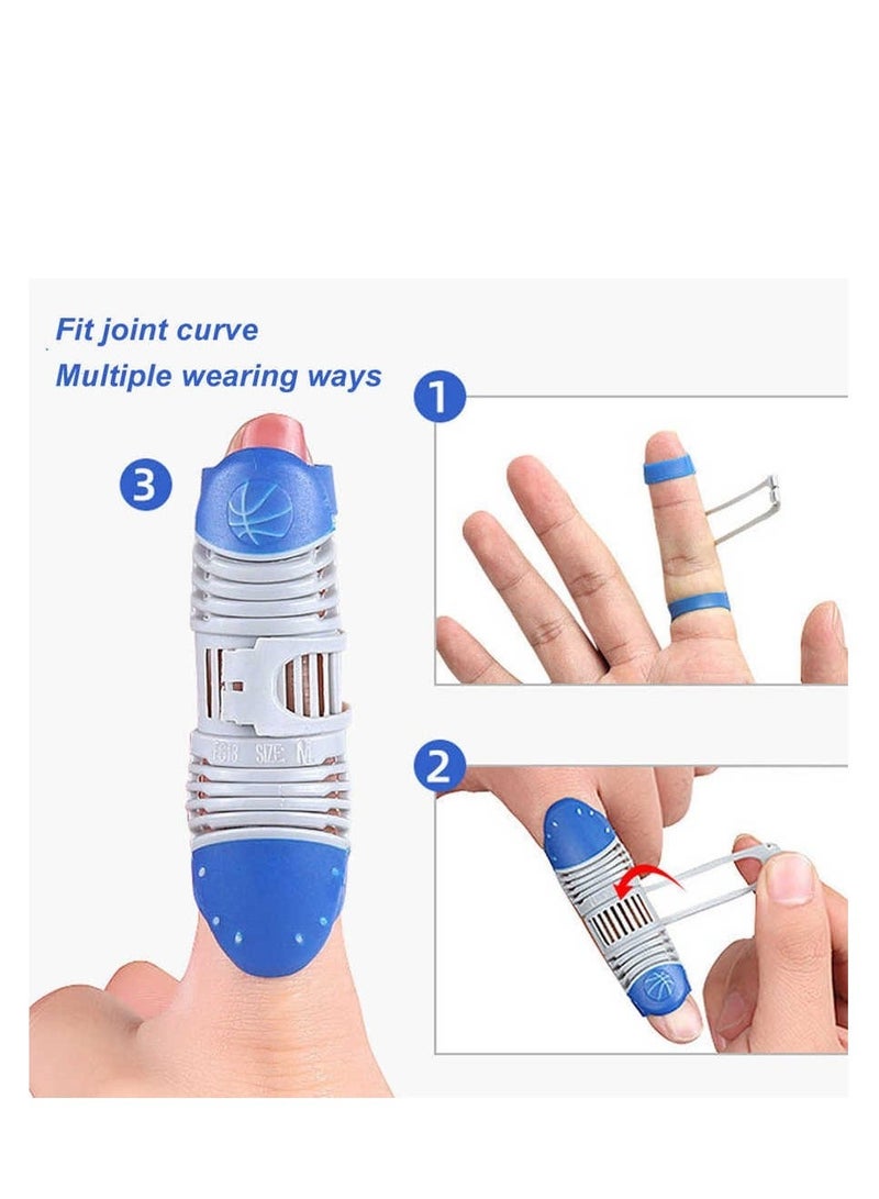 2Pcs Order M Size Up, Finger Splint Brace, Hollow Out Type Finger Brace Sleeve For Basketball Sports, Decrease Pressure Finger Support Tape - Image 5