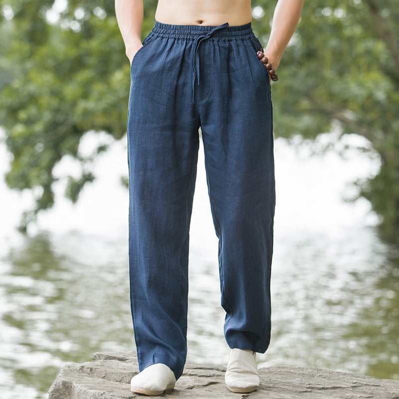 2023 Breathable Linen Pants for Men FLAX  - Image 2