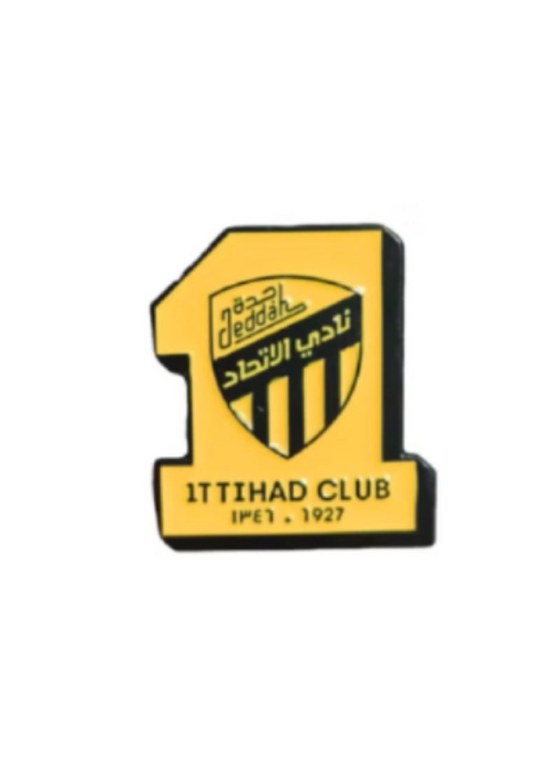 Al ittihad club logo Metal Sticker for Mobile or Any Smooth Surface 2.3 CM  - Image 1