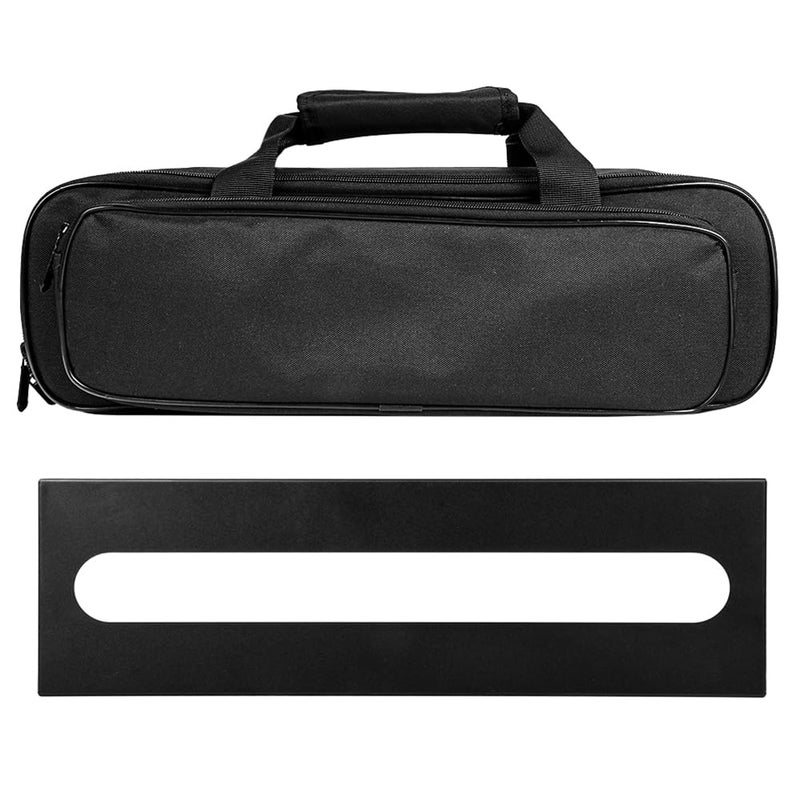 SOYAN Mini Guitar Pedal Board 15.7" x 4.9" with Carry Bag (SPB-16) - Image 1