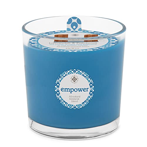 Root Candles Seeking Balance Wood Wick Spa Candle Aromatherapy Candles, 12-Ounce, Empower: Lavandin & Patchouli - Image 2