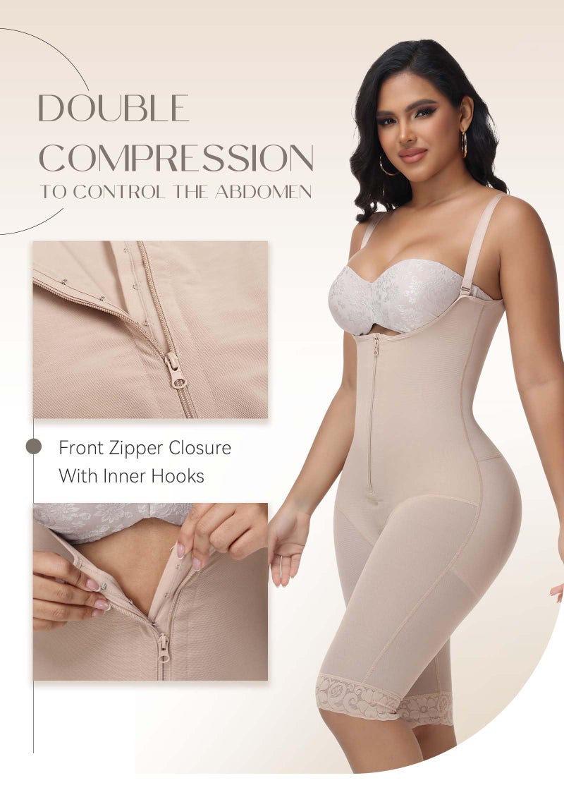 SHAPSHE Shapewear Tummy Control Fajas Moldeadoras De Cintura Y Abdomen Full Body Faja Postpartum Shapewear Fajas Post Surgery Compression Knee Length Shapewear for Women Corset Bodysuit for Women - Image 2