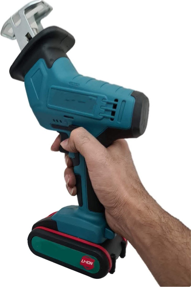 Hetkrishi Professional Cordless Reciprocating Saw/Saber Saw with 21V Lithium Double Battery For Metal and Wood Working (3 Original Saber Saw Blades For Wood and Metal), Battery Powered - Image 5