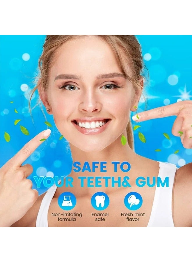 EELHOE 5D White Teeth Whitening Strips Oral Hygiene Care Strip for false Teeth Dental Bleaching System Gel （7 Sets） - Image 4