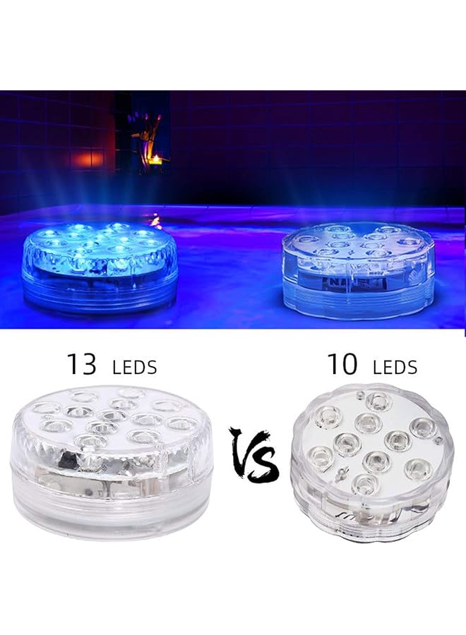 erorex Zorara Submersible Led Lights With Remote Rf 164Ft Pool Lights For Above Ground Pools Waterproof 16 Rgb Color Changing Underwater Lights For Ponds With Magnets Suction Cups 4 Packs - Image 5