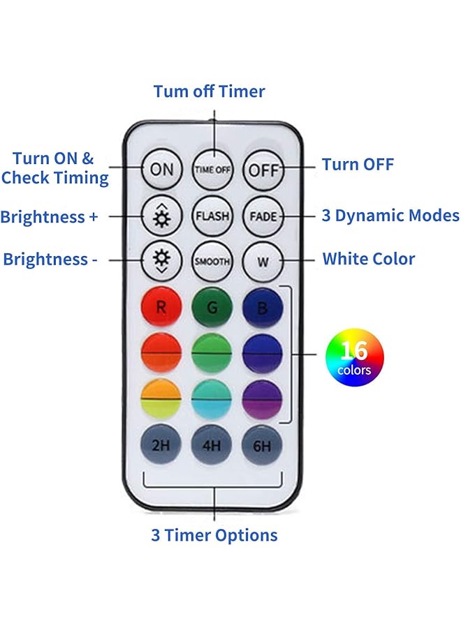 erorex Zorara Submersible Led Lights With Remote Rf 164Ft Pool Lights For Above Ground Pools Waterproof 16 Rgb Color Changing Underwater Lights For Ponds With Magnets Suction Cups 4 Packs - Image 4