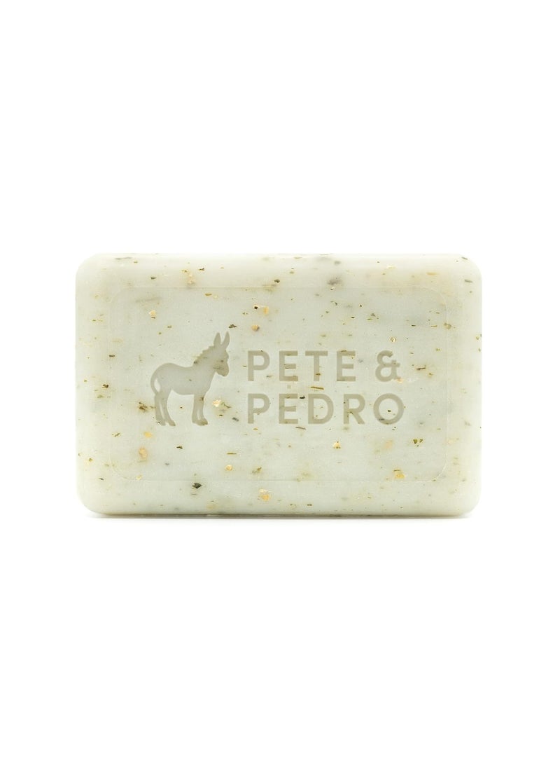 Pete & Pedro Pete  Pedro FRESH Body Soap Bar  Eucalyptus Mint Scented Natural Moisturizing Mens Body Bar  Exfoliating Pumice  Hydrating Shea Butter  As Seen on Shark Tank 6 oz 