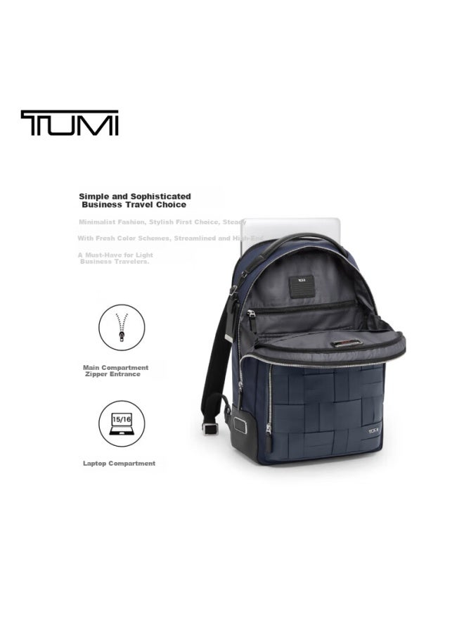Tumi Harrison Men's Backpack Outdoor Travel Sports Casual Large Capacity Laptop Bag Blue Gift - Image 3