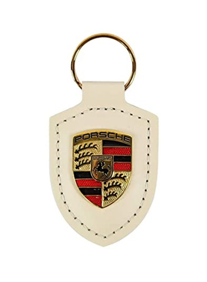 NIBEMINENT Porsche Logo Leather Key Chain - Image 3