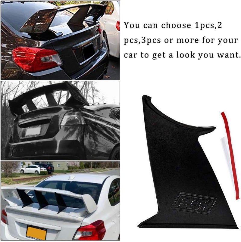 pqy داعم جناح سبويلر 2 قطعة متوافق مع سوبارو WRX STi سيدان 2015-2019 - Image 4