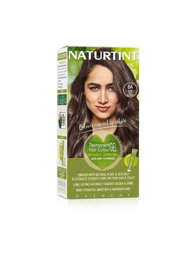 NATURTINT Permanent Hair Color 6A Dark Ash Blonde (Pack Of 1) Ammonia Free Vegan Cruelty Free Up To 100% Gray Coverage Long Lasting Results  - Image 1