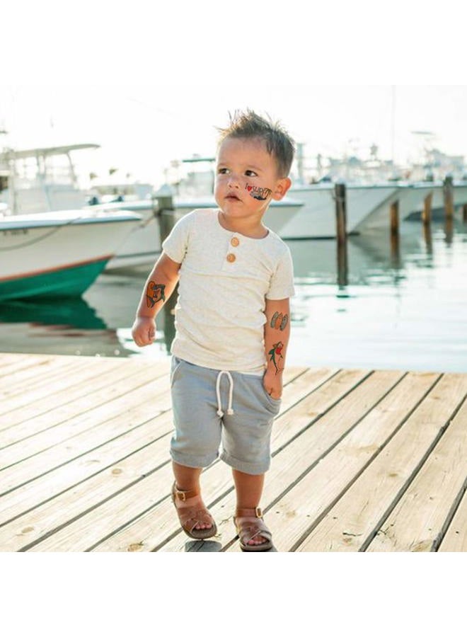 Ooopsiun Shark Temporary Tattoos for Boys - 12 Sheets Ocean Shark Birthday Party Decorations Supplies Favors for Boys Kids - Image 4