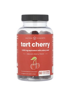 NutraChamps NutraChamps, Tart Cherry, Natural Cherry, 60 Vegan Gummies  - Image 1